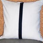 Decorative Throw Pillow Cushion Cover With Black..